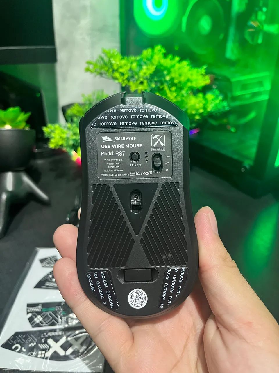 Mouse Gamer RS7 - Preto  - Foto 4