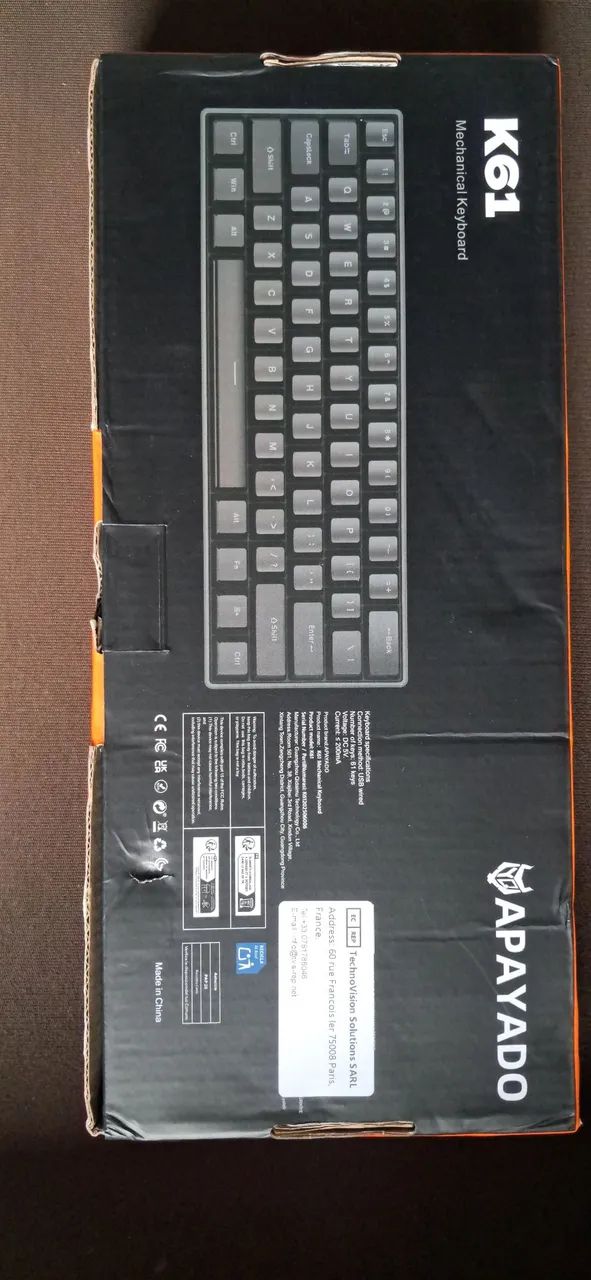 Teclado mecânico Apayado K61 (novo) - Foto 5