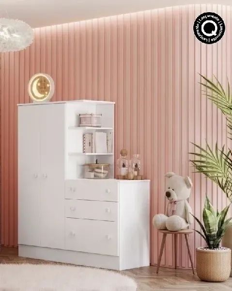 GUARDA ROUPA COM COMODA INFANTIL