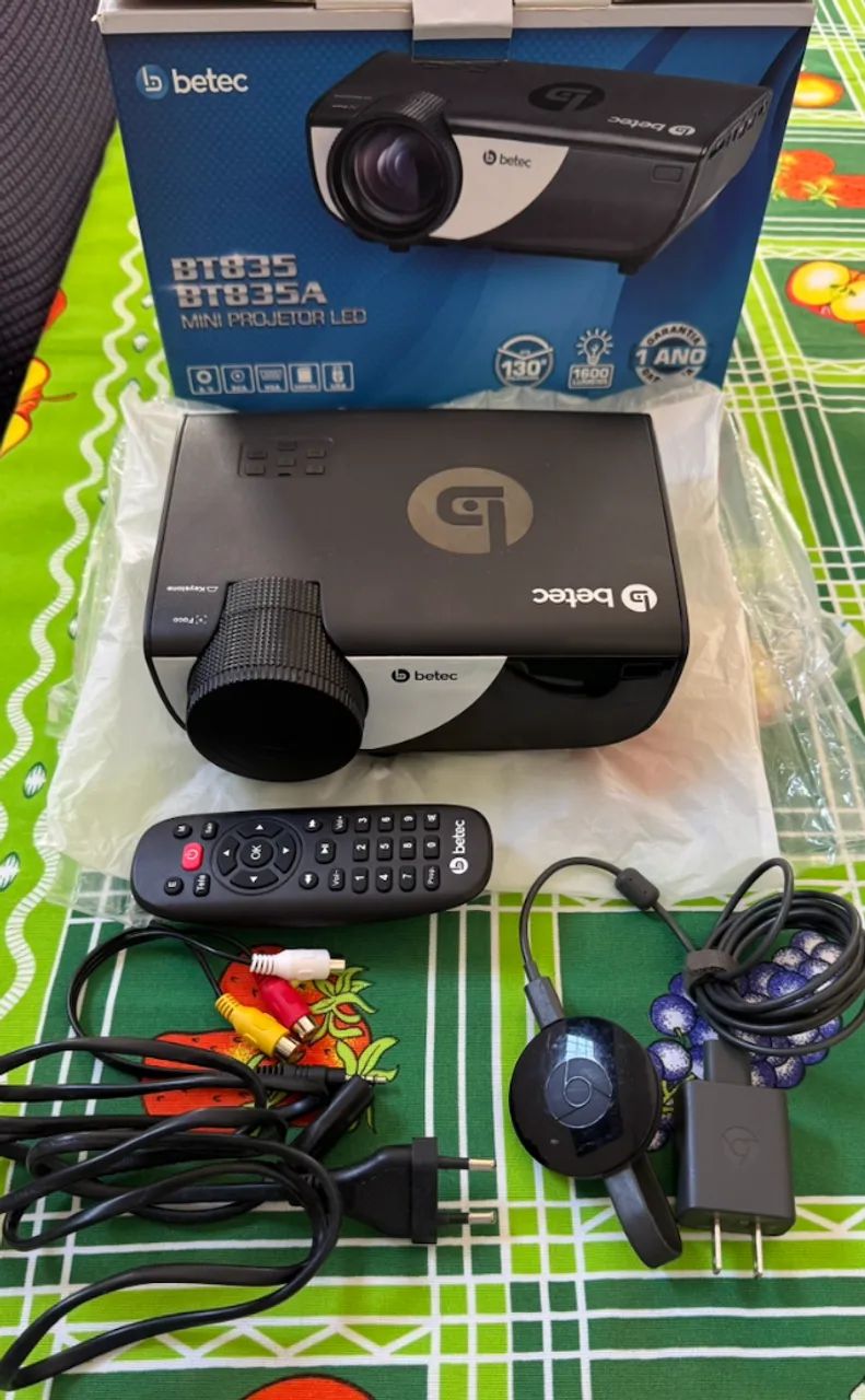 MINI PROJETOR + CHROMECAST ? pacote completo, tudo funcionando perfeito! - Foto 4