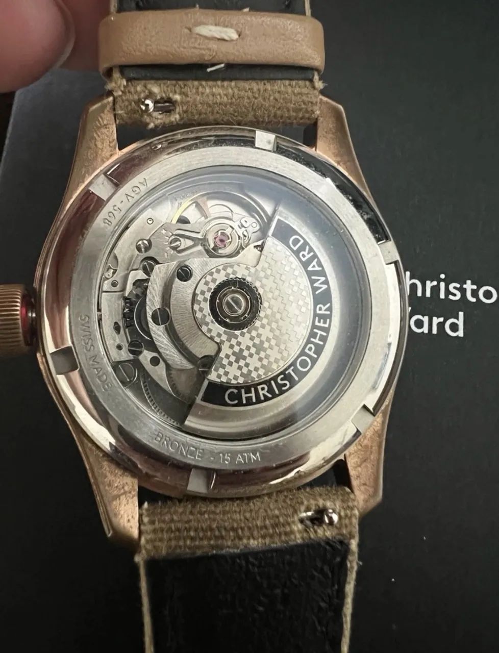 Christopher Ward C65 Dune Aeolian Bronze COSC - Full Set - Foto 5