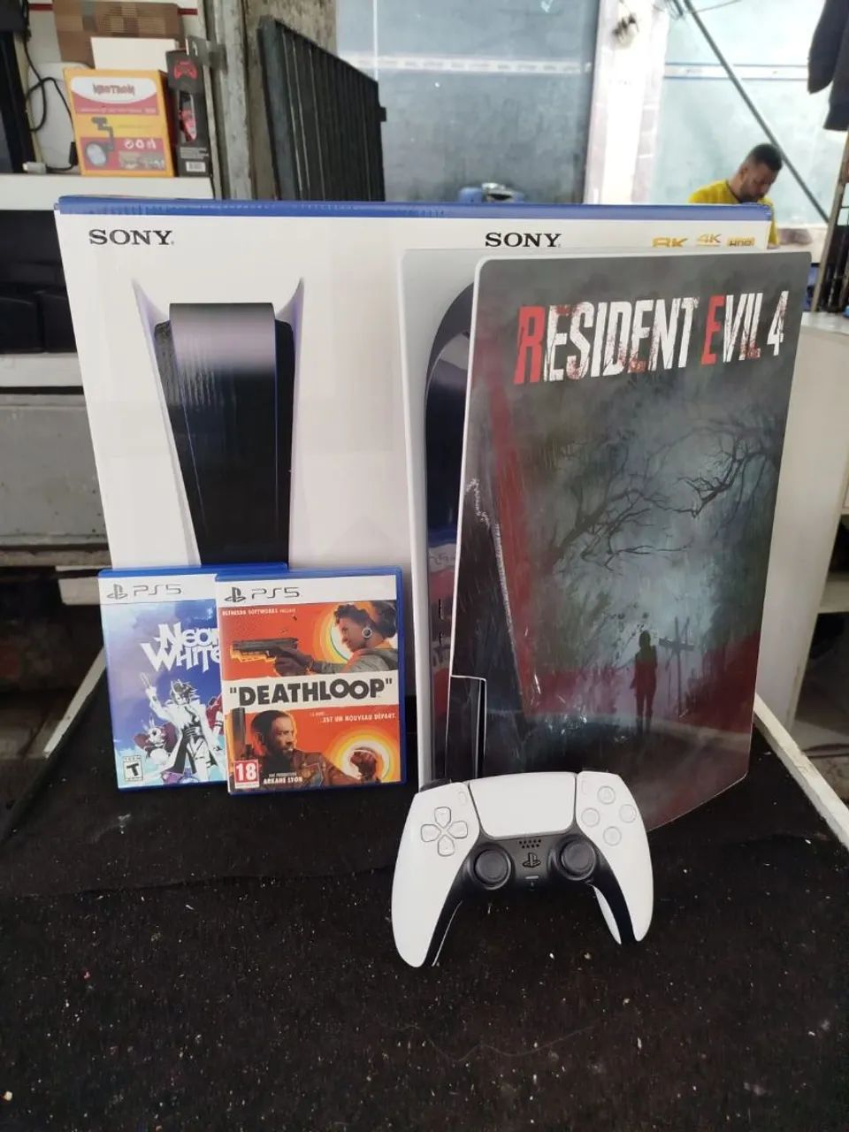 Ps5 fat com leitor + 6 meses de garantia 