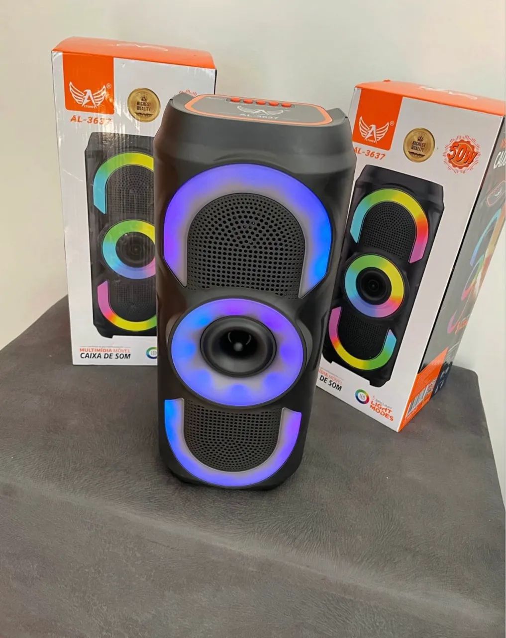 Caixa de som portátil nova 