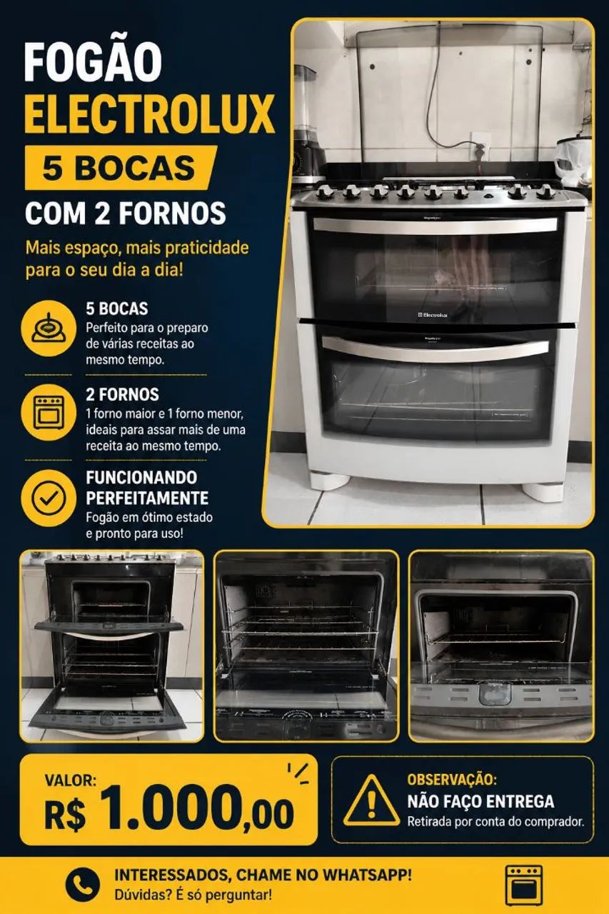Fogão Eletrolux 5 bocas