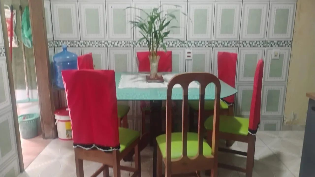 Mesa de jantar de vidro 