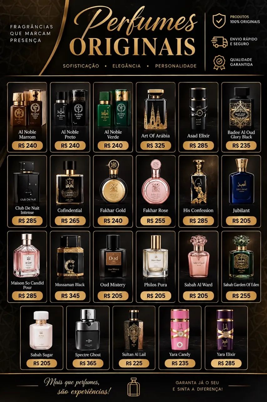 PERFUMES ÁRABES ORIGINAIS 