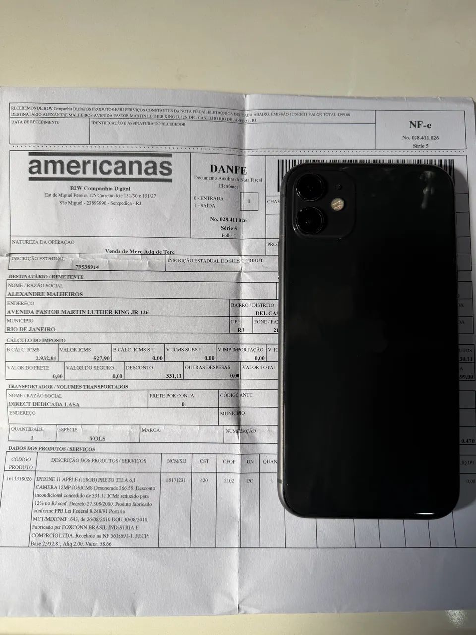 iPhone 11  nota fiscal 128gb  - Foto 2