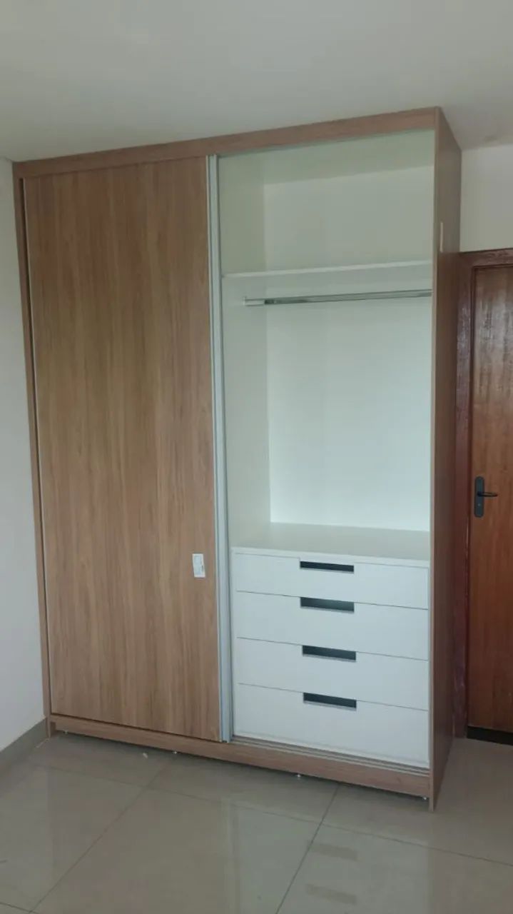 Guarda roupas solteiro  100%  MDF Modularte 