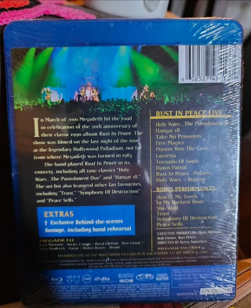 Blu Ray show Megadeth Rust In Peace Live lacrado  - Foto 2