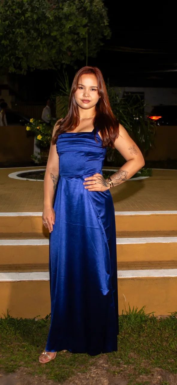 VESTIDO AZUL ROYAL FORMATURA - Foto 4
