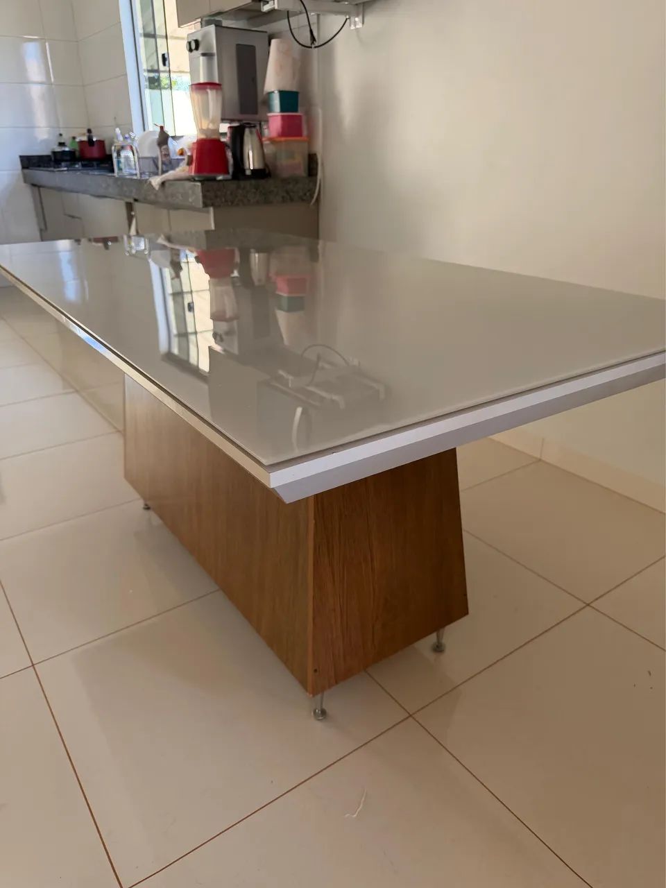 Mesa de vidro quadrada com e cadeiras  - Foto 4