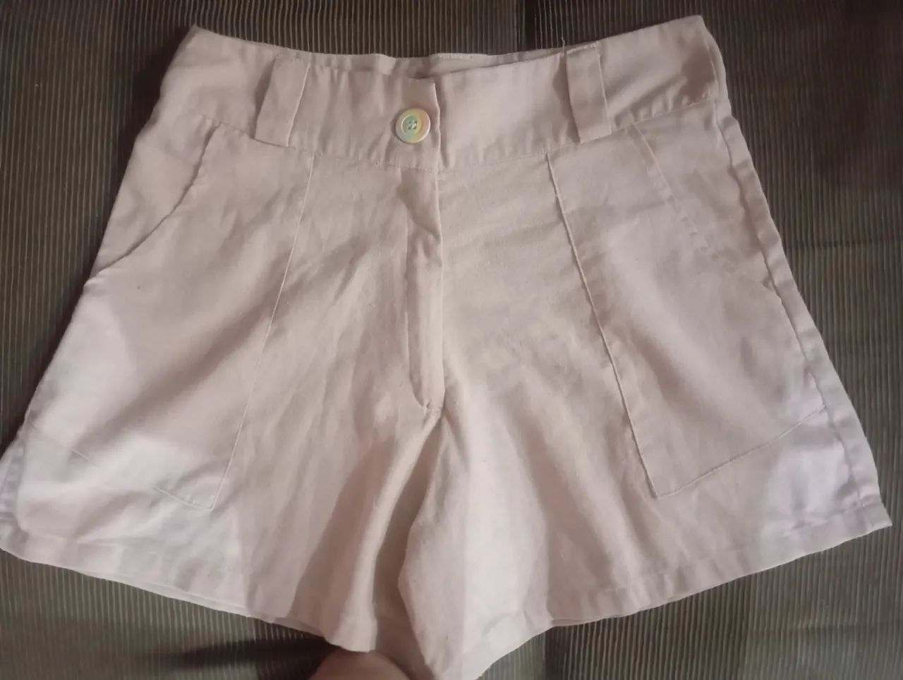 Short rosa de linho - Foto 2