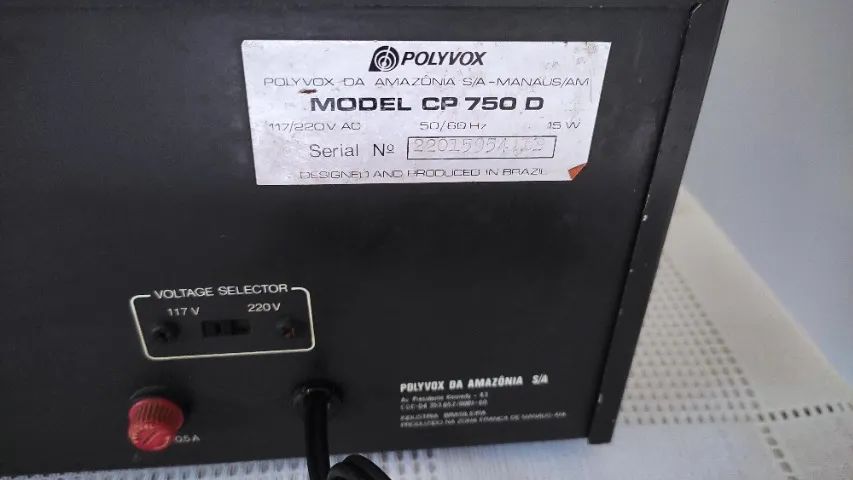 tape deck polyvox cp750d em otimo estado - Foto 4