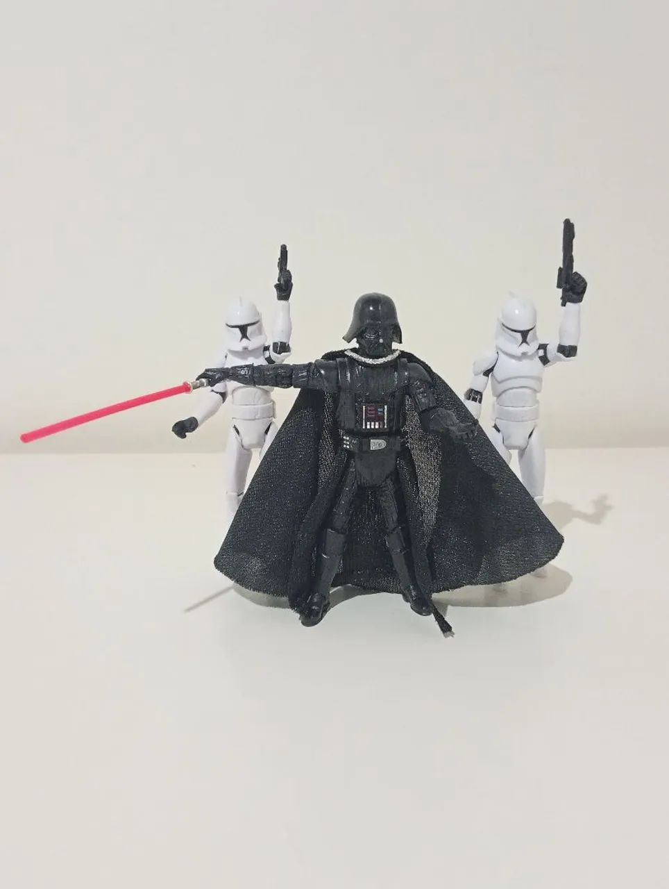 Darth Vader e 2 clone troopers, star wars combo actions figures  - Foto 2