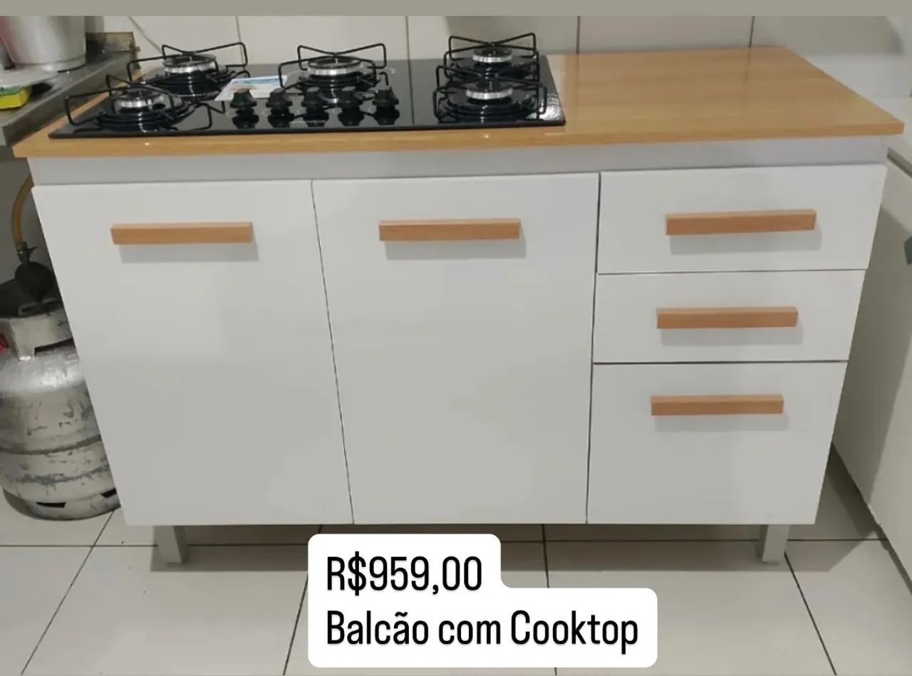 Balcão com Cooktop /Novo