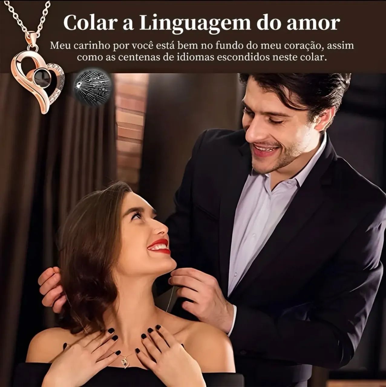 Rosa Eterna Preservada + Colar Feminino Presentes Românticos - Foto 5