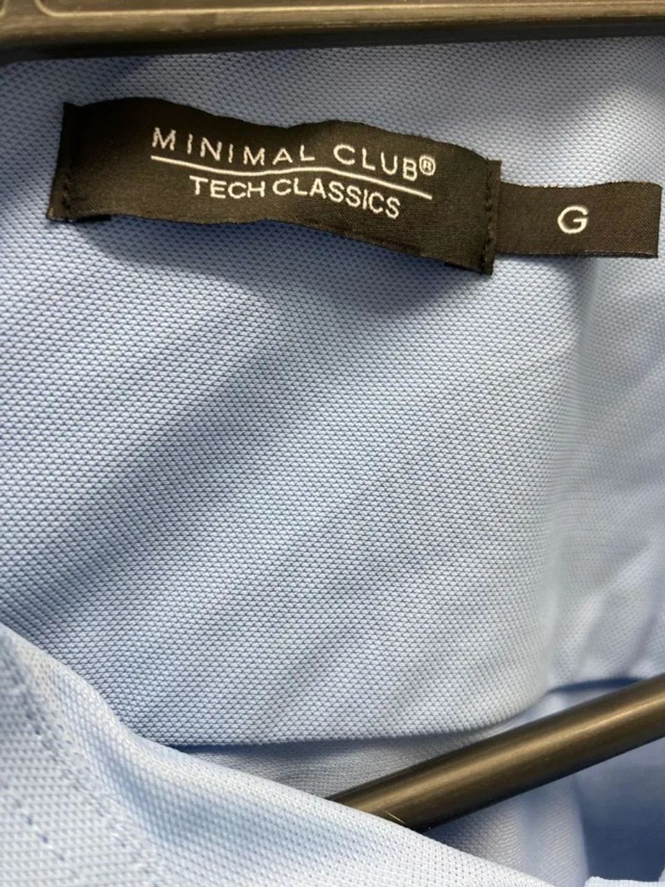 CAMISA SOCIAL AZUL MINIMAL CLUB  - Foto 2