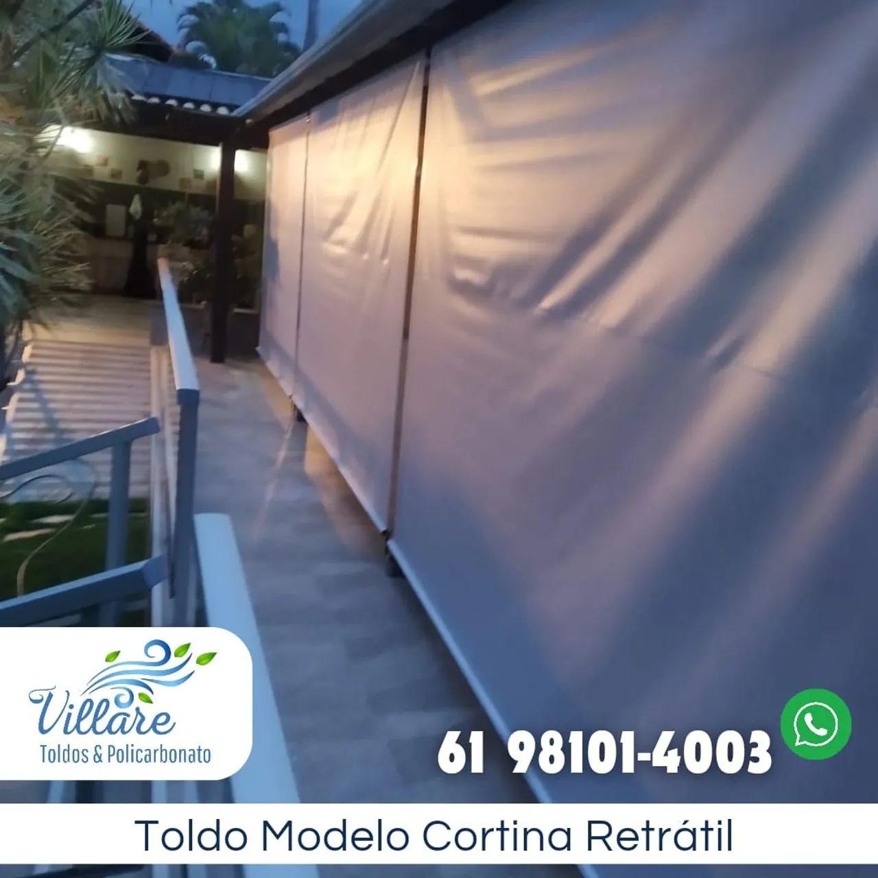 Toldo Cortina Retrátil Sobradinho  - Foto 5