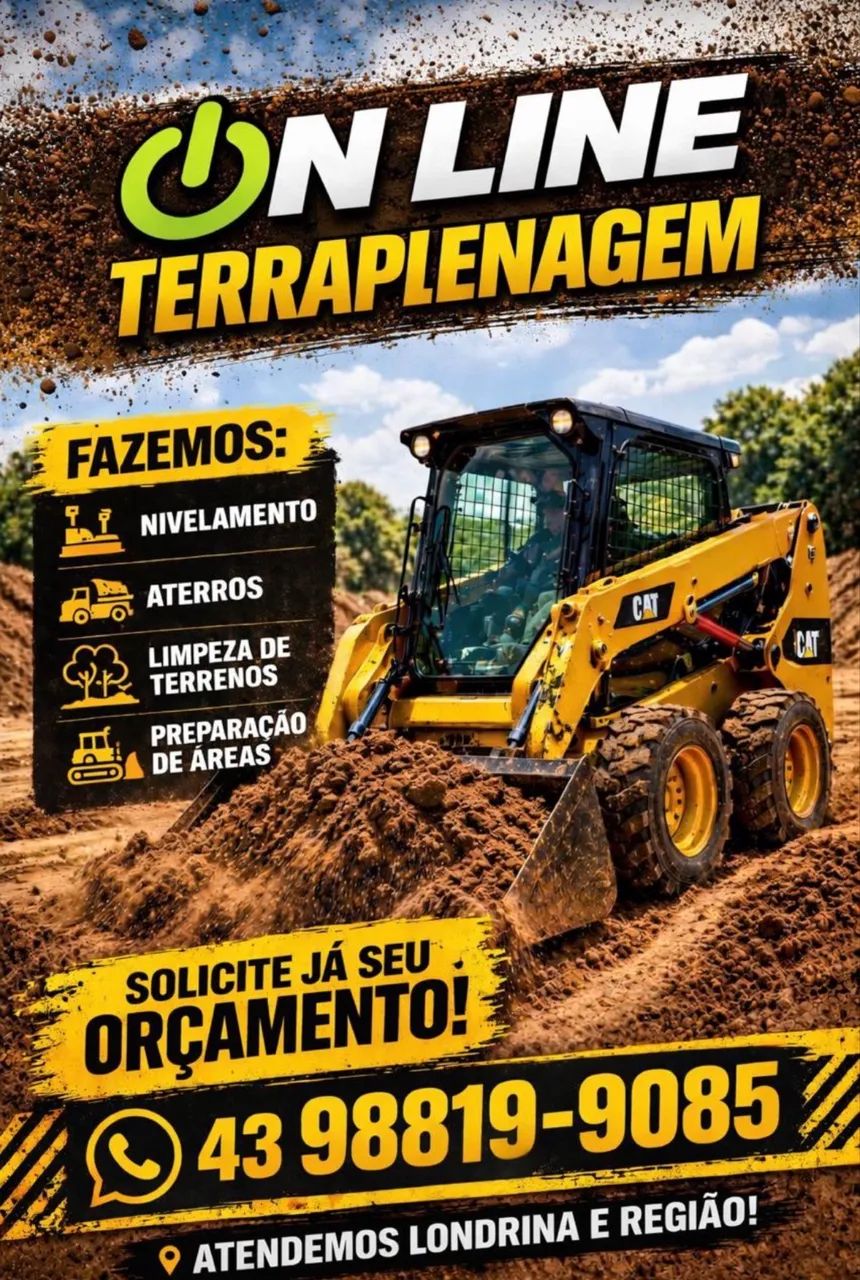 Serviço de terraplenagem em Londrina e região 