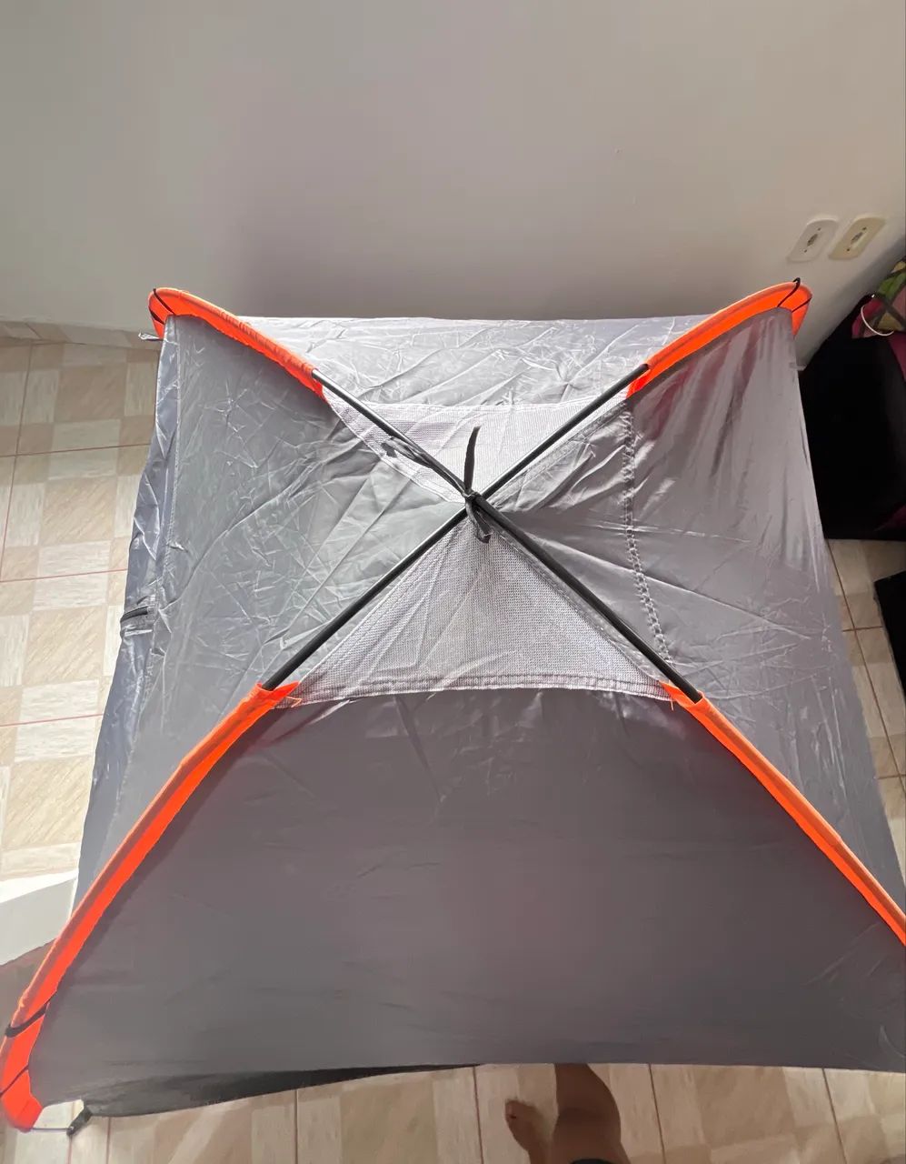 Barraca Camping Echolife Weekend 4 Pessoas - Laranja e Cinza (Completa) - Foto 4
