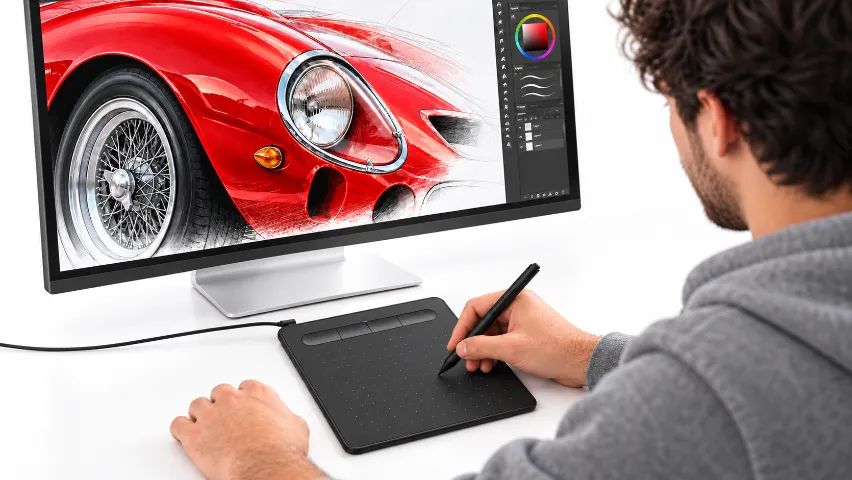 Mesa Digitalizadora Wacom Intuos Ctl4100 Pequena 4 Polegadas