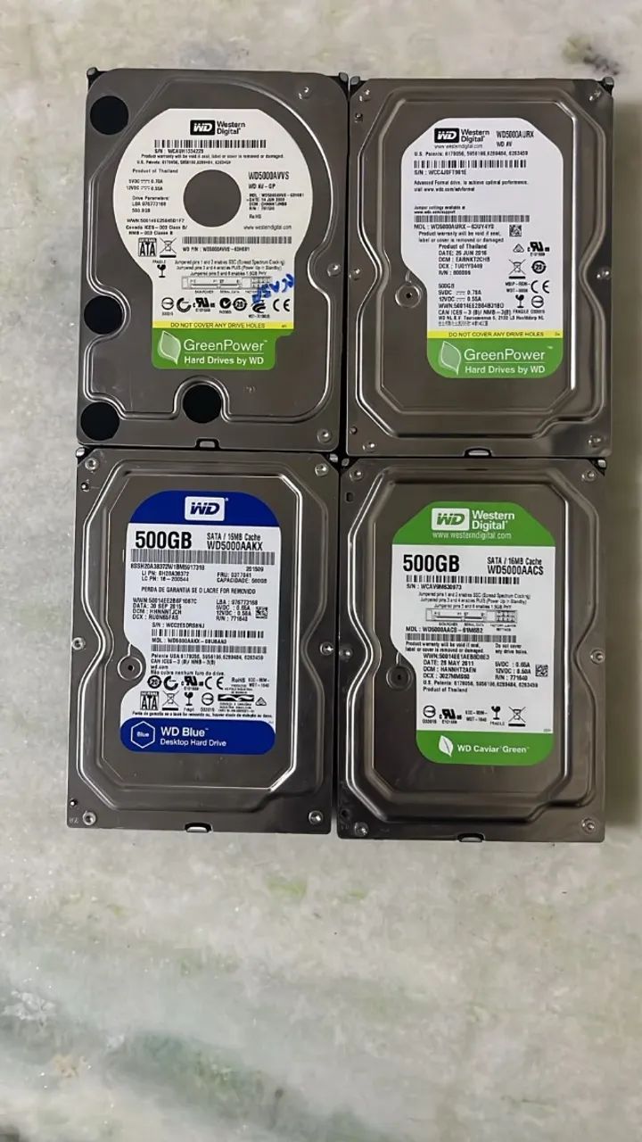 LOTE HDs western digital 100% saudaveis
