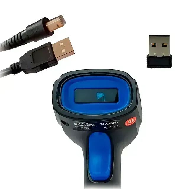 Leitor De Codigo De Barras Sem Fio Exbom LCB-S600A *NOVO* - Foto 2