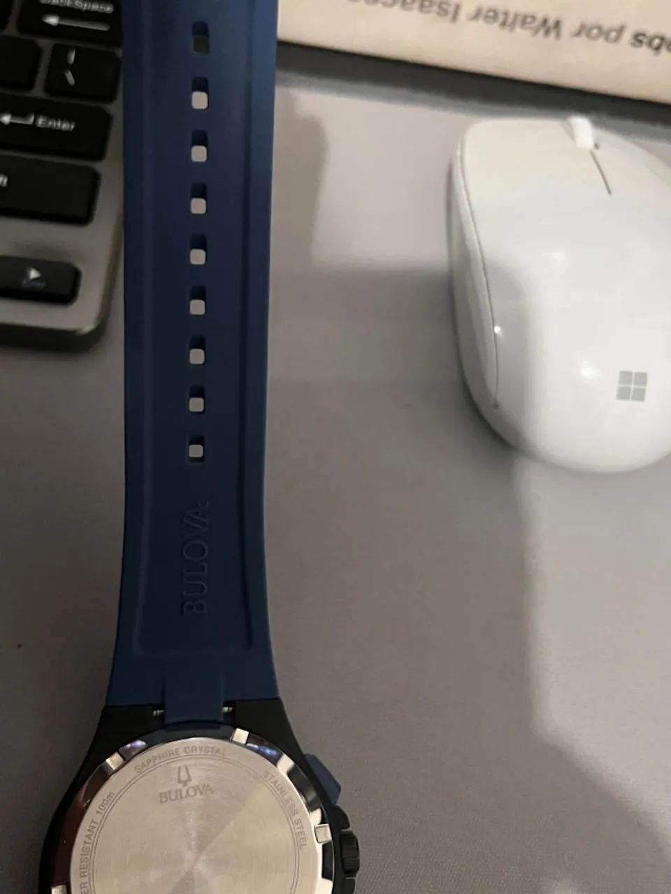 Relógio Bulova Cronógrafo 98B380 Azul - Foto 3