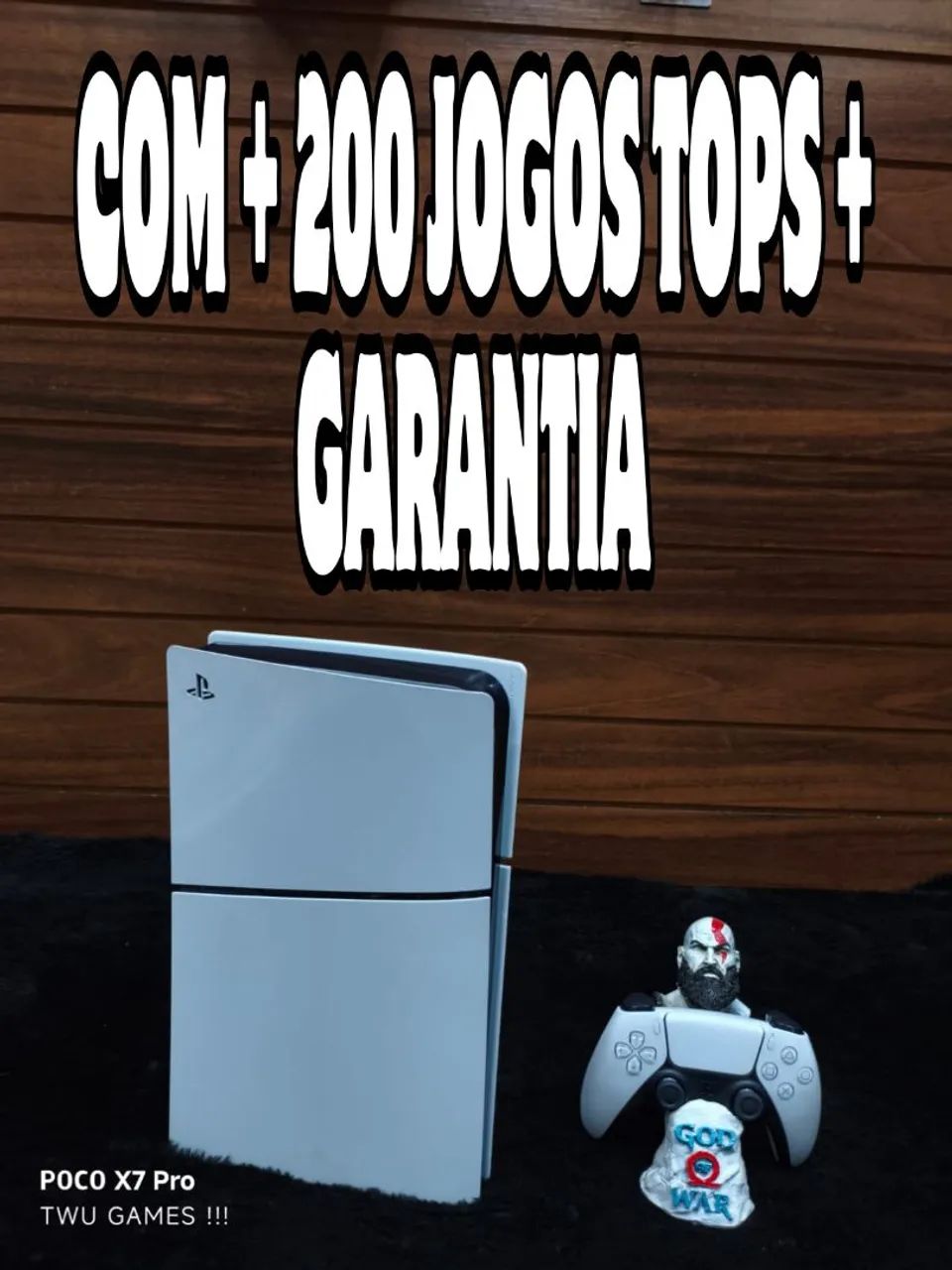 PS5 + 200 jogos tops 