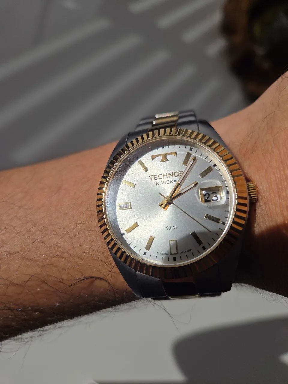 Relógio Technos Riviera Bicolor - Excelente Estado - Foto 4