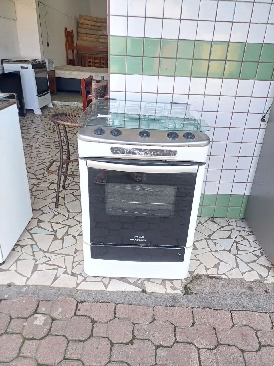 Fogão 4 bocas Brastemp automático 