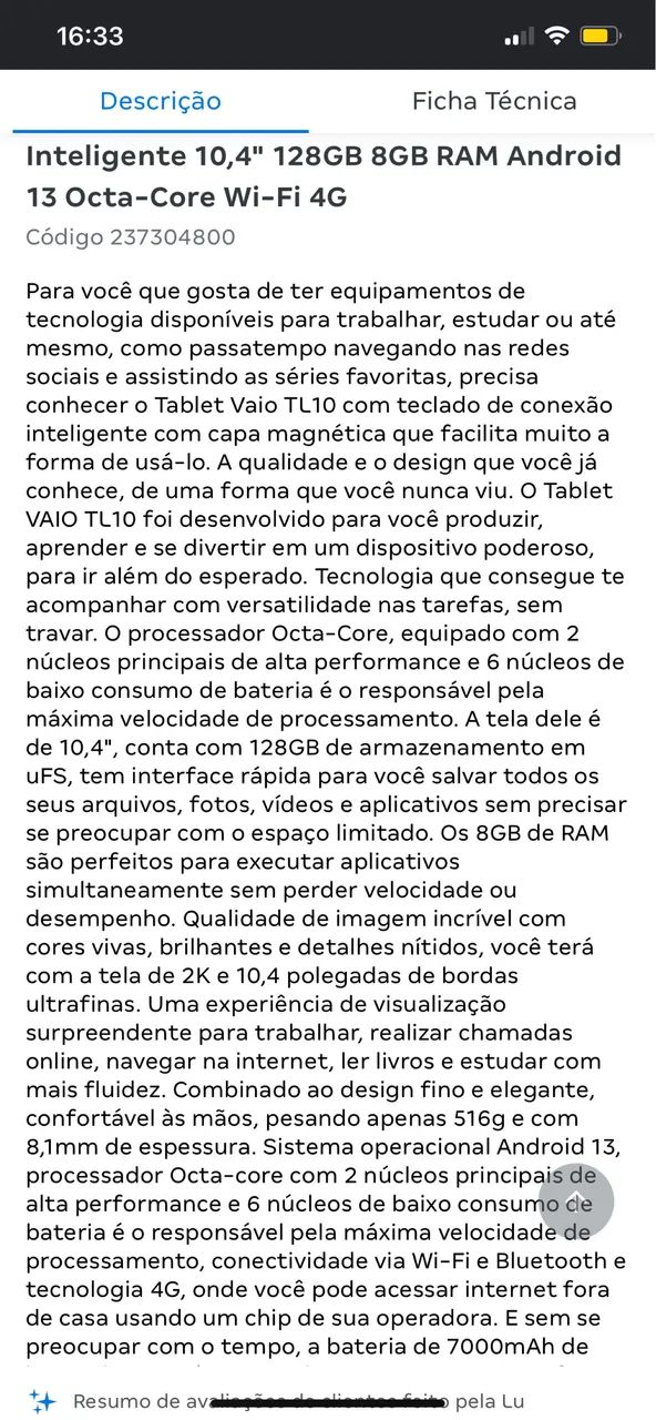 TABLET VAIO TL10 COM TECLADO - Foto 3
