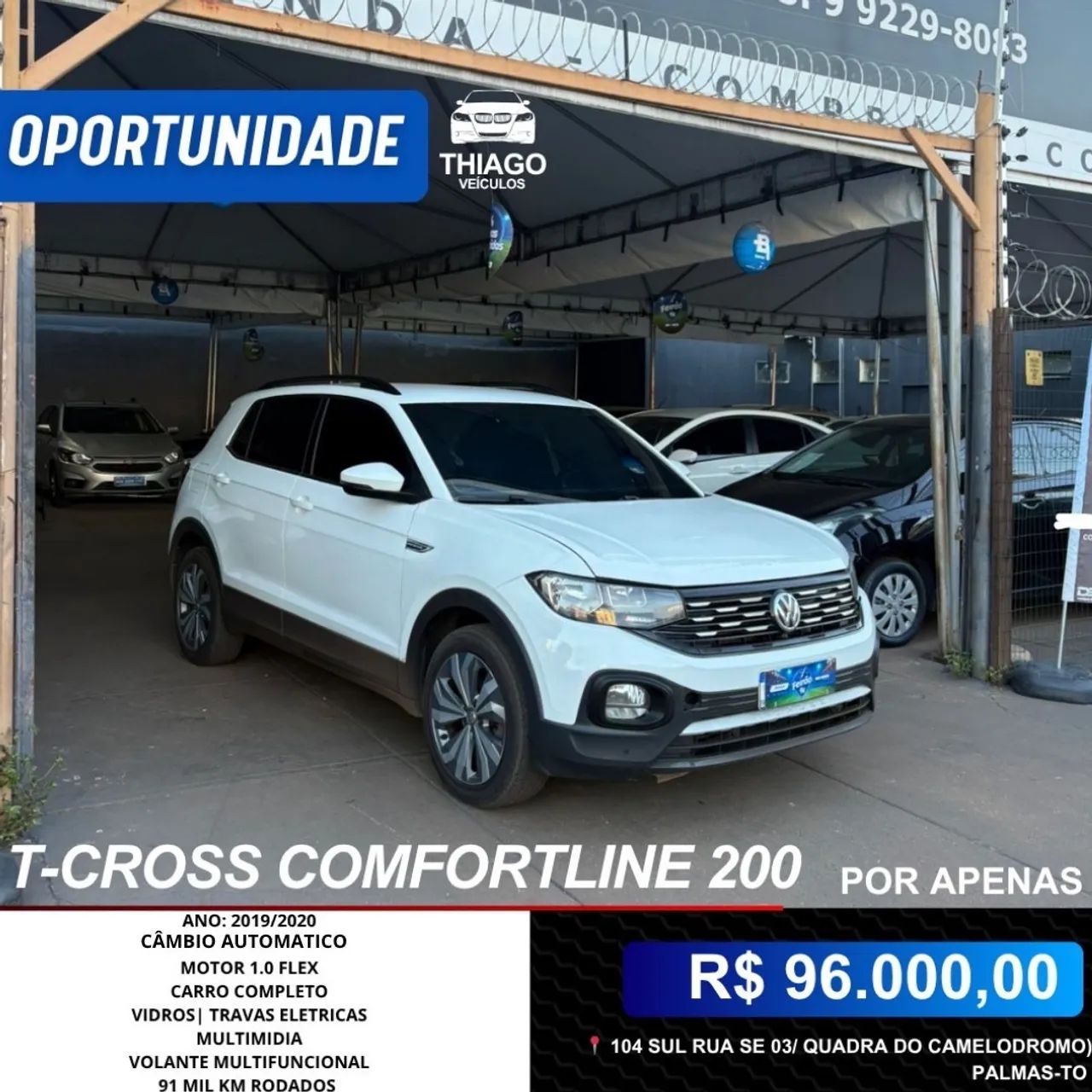 Volkswagen T-Cross T-Cross Comfor. 200 TSI 1.0 Flex 5p Aut. 2020