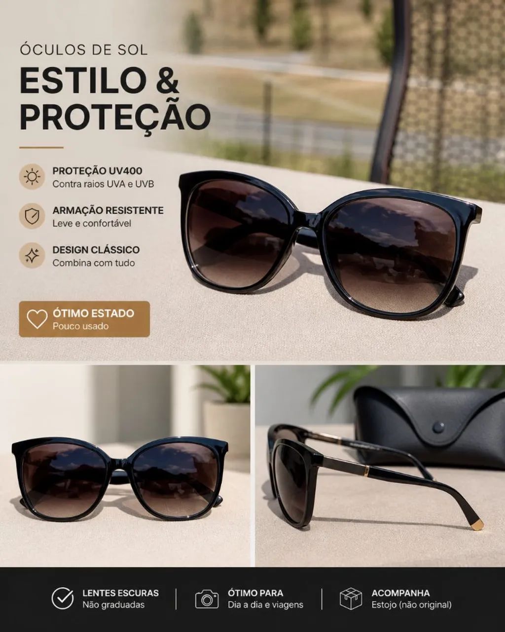 Óculos de Sol Ralph Lauren Femininos - Foto 6