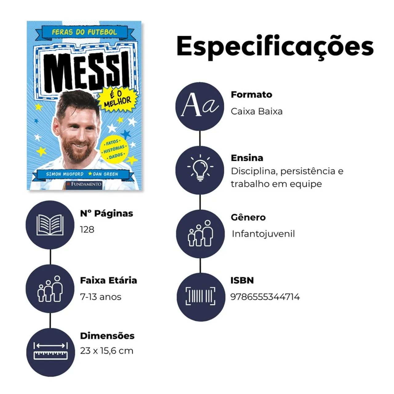 Livro Feras do futebol: Messi - Foto 3