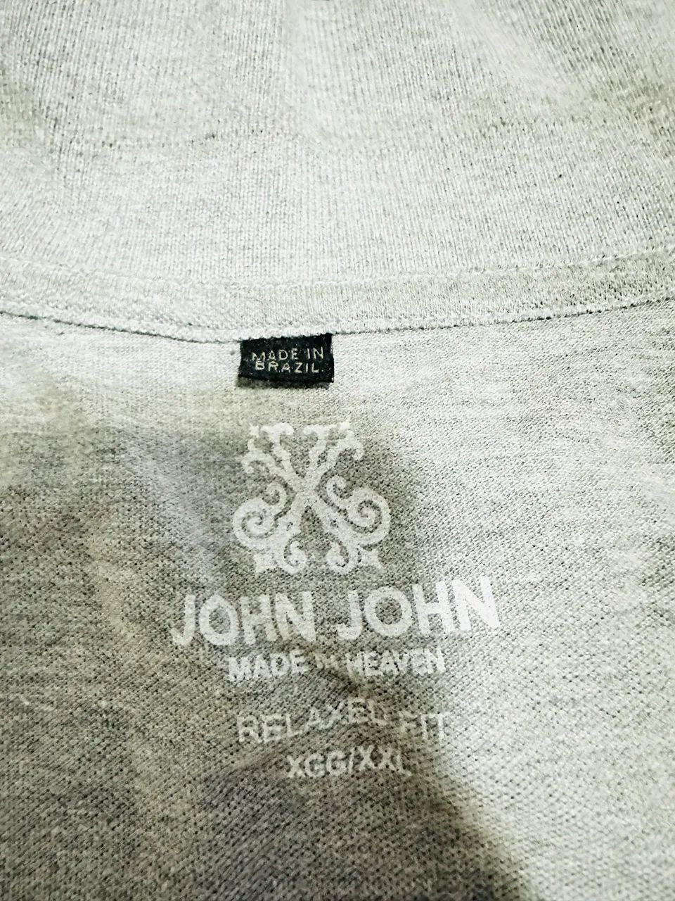 Camisa Polo John John - Cinza - XGG - Foto 5