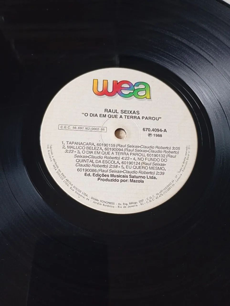 LP RAUL SEIXAS O Dia Em Que A Terra Parou Disco De Vinil - Foto 4