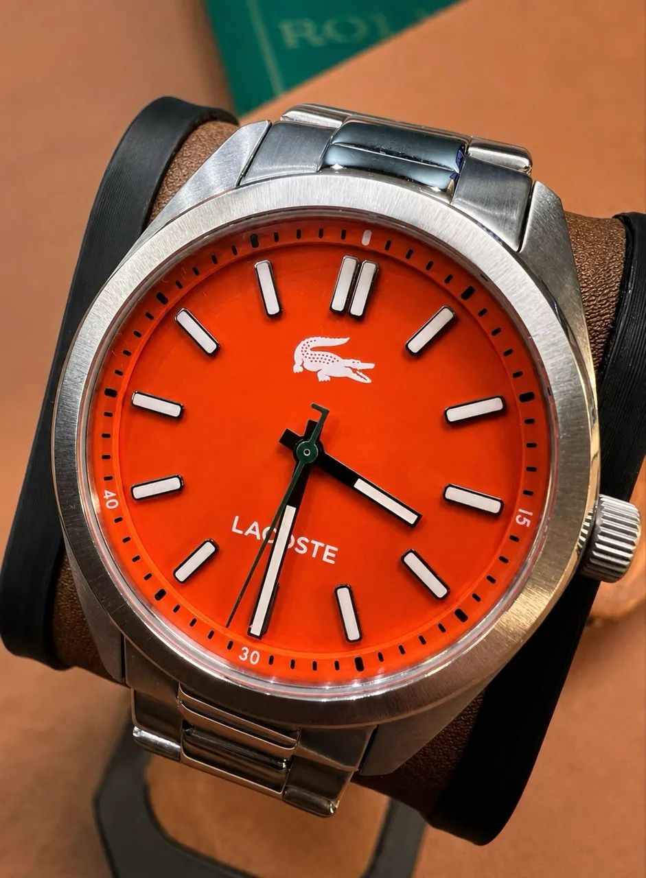 RELÓGIO LACOSTE BOSTON ORANGE - Foto 4