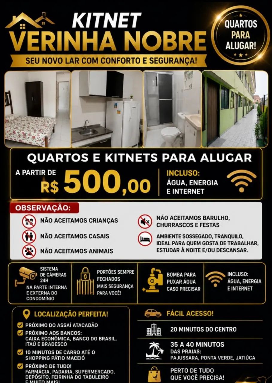 kitnet e quarto 