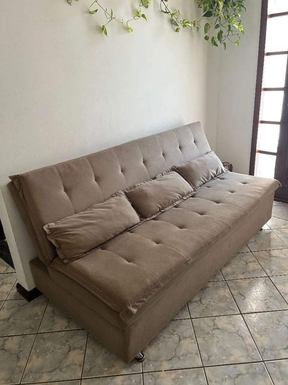 Sofá-Cama Casal 1,90m - Muito Confortável e em Ótimo Estado