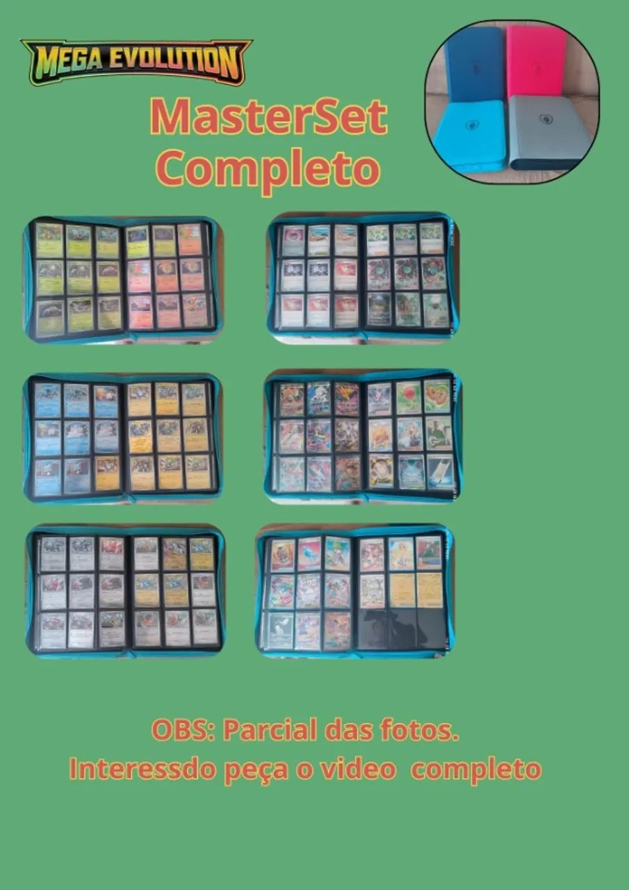 4 Master Sets Pokémon à venda ? coleção completa - Foto 3