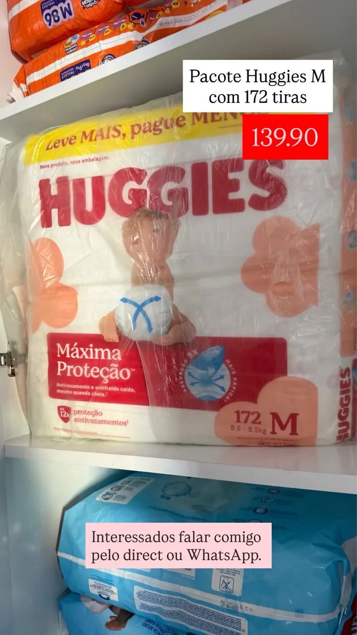 Fralda Huggies Tamanho M 172  - Foto 2