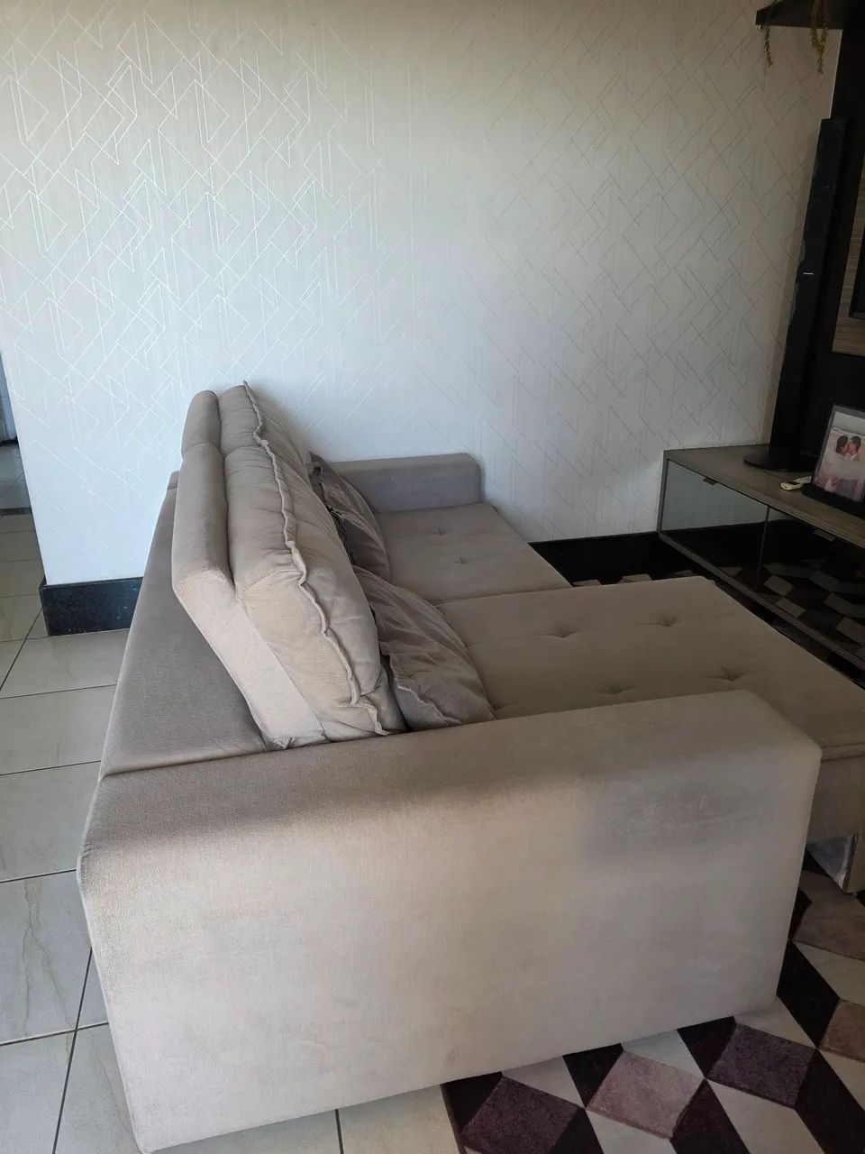 Sofá cinza retrátil  - Foto 3