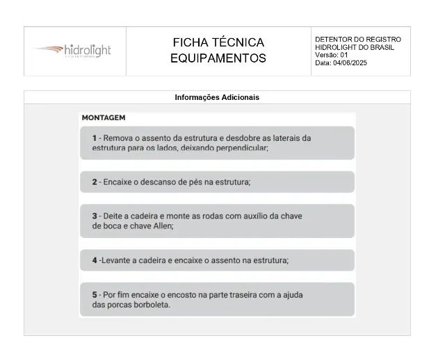 Cadeira de Banho - Hidrolight - Foto 3