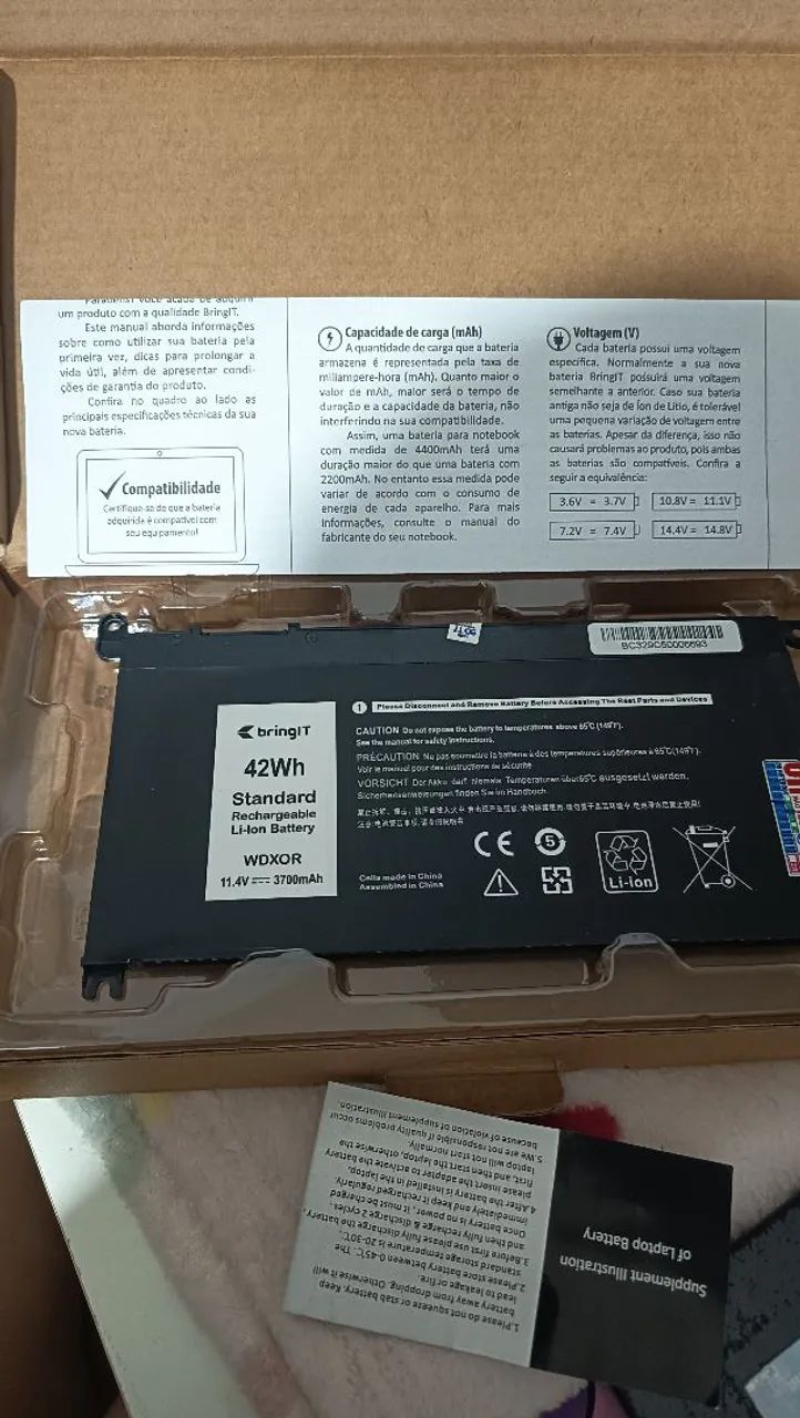 Bateria para Notebook Dell WDX0R - Foto 3