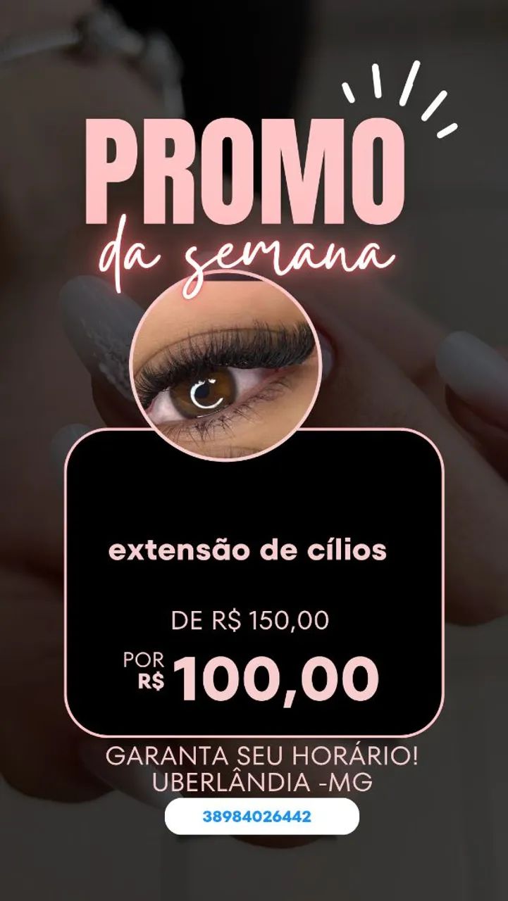 Extensão de cílios 