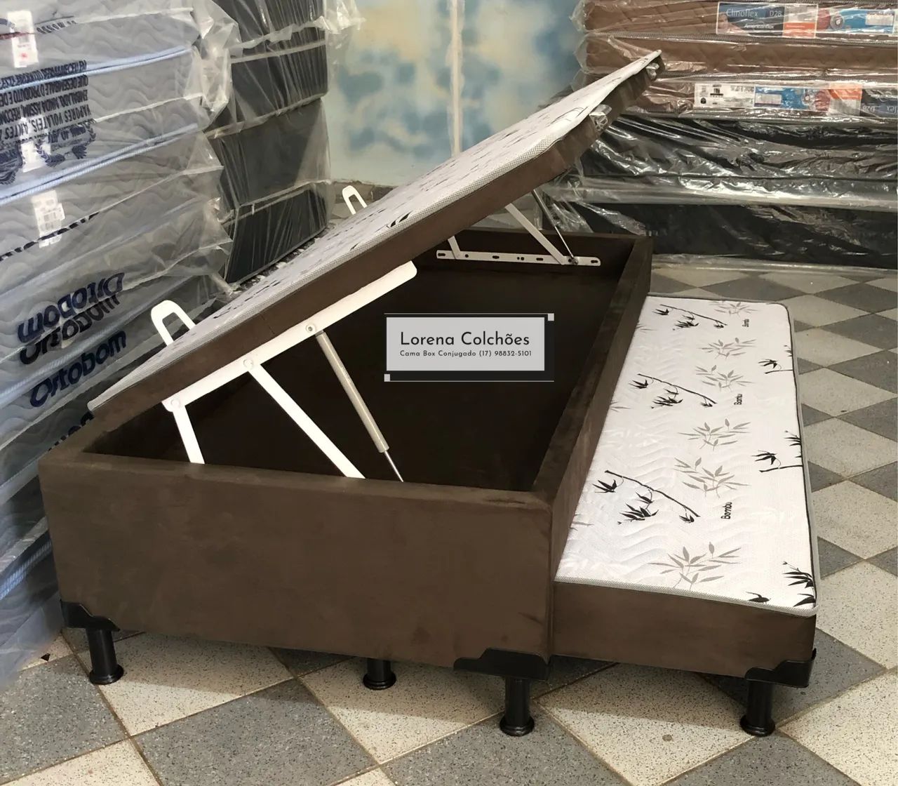 Base box baú com auxiliar 