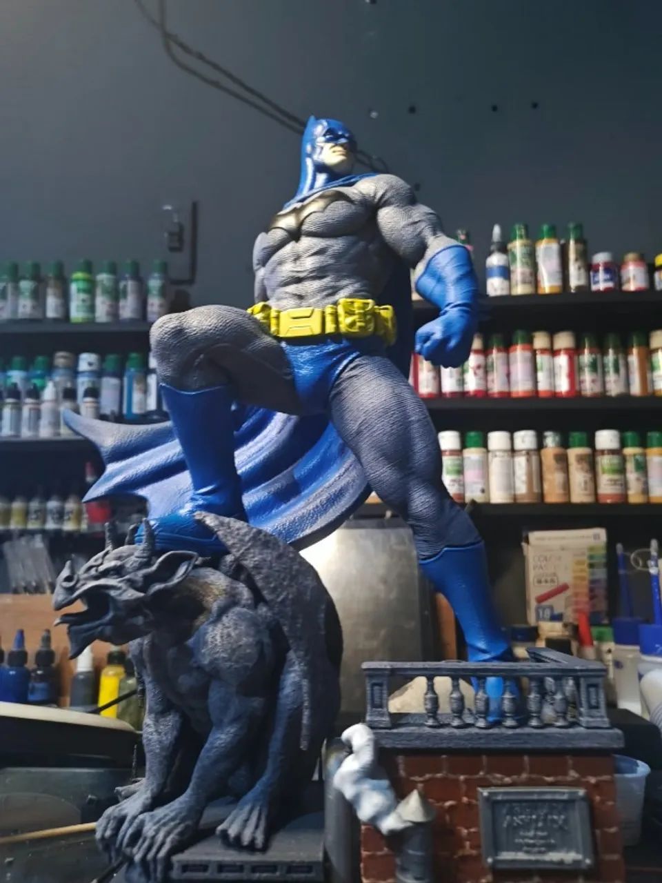 Estatua Batman Resina 1/6 + Base Gárgula - Foto 5