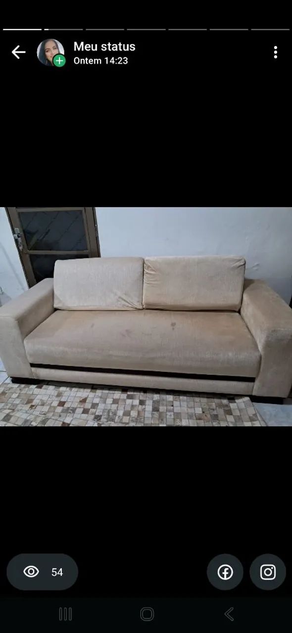 Vendo conjunto sofá madeira  - Foto 2