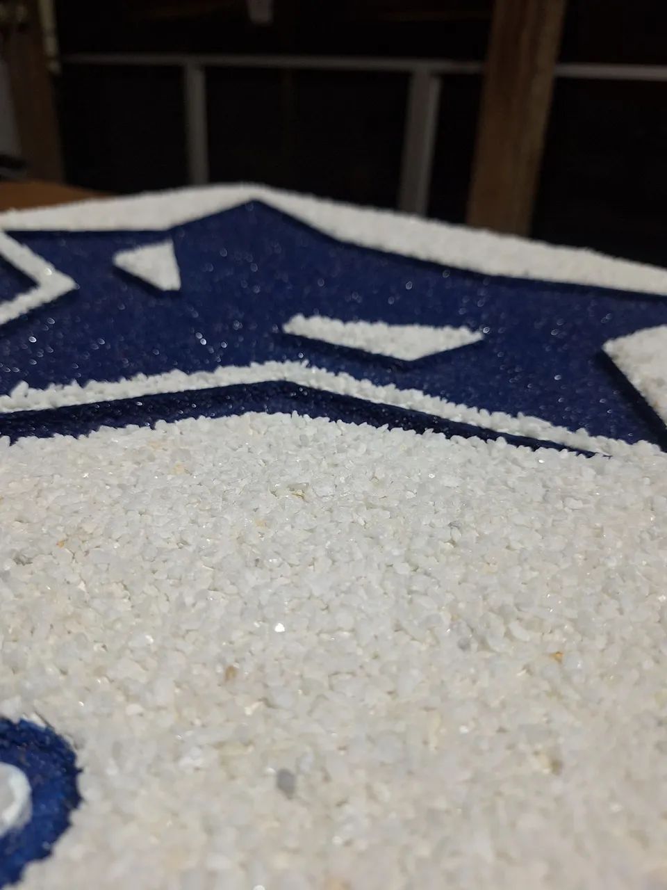 Placa gesso galo e cruzeiro 